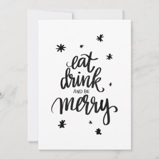 Tarjeta Festiva come y sé alegre Karte