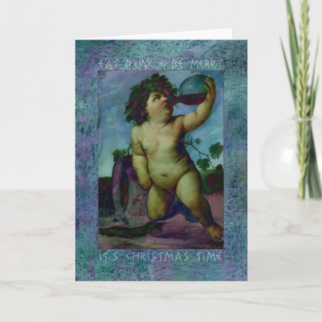 Tarjeta Festiva Comer, beber y ser moro (Anverso)