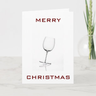 TARJETA FESTIVA COMER BEBIDA SER FELIZ NAVIDADES