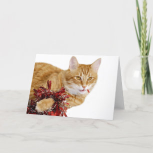 Tarjeta Festiva Comer decoraciones navideñas