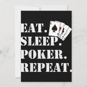 Tarjeta Festiva Comer Sleep Poker Repetir Casino Saying Poker