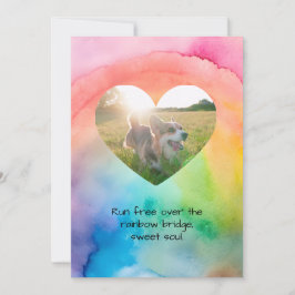 Tarjeta Festiva Comfort Remembrance Customizable Pet Sympathy Card