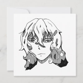 Tarjeta Festiva Comic lineart