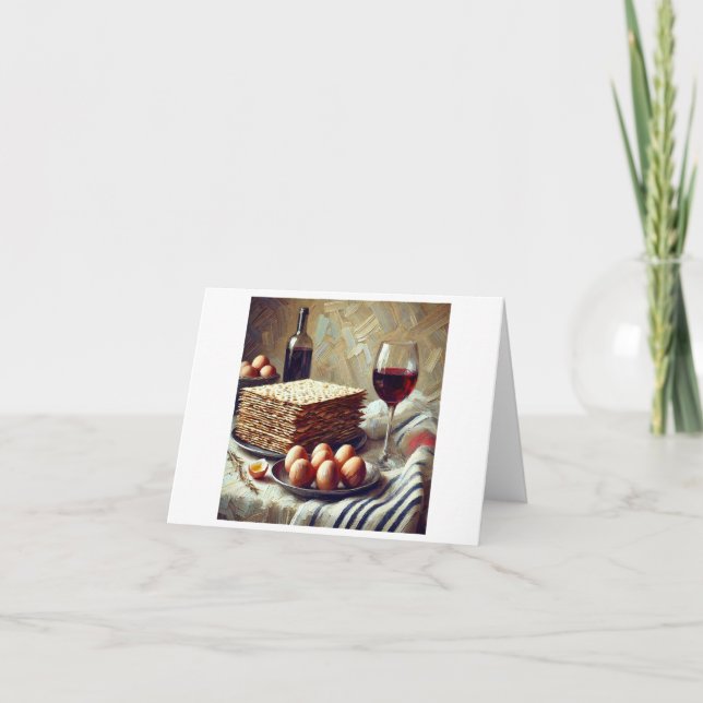 Tarjeta Festiva Comida de la Pascua, (Anverso)