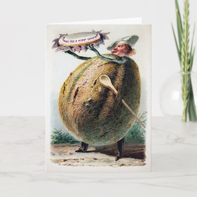 Tarjeta Festiva Comida victoriana (Anverso)