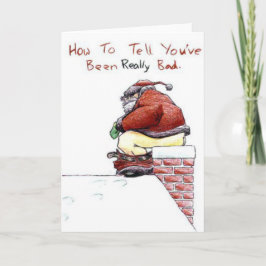 Tarjeta Festiva Cómo decir que has sido REALMENTE malo Navidades C