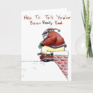 Tarjeta Festiva Cómo decir que has sido REALMENTE malo Navidades C