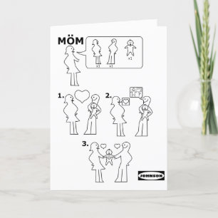 Tarjeta Festiva Cómo ensamblar una parodia adoptiva de la instrucc