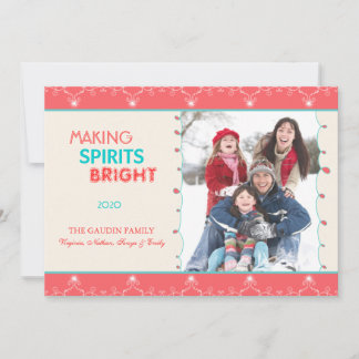 Tarjeta Festiva Cómo hacer brillantes fotos familiares navideñas d