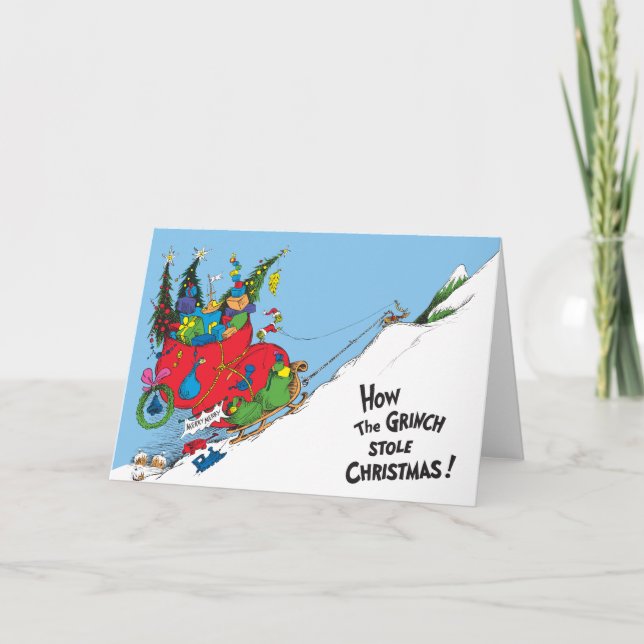 Tarjeta Festiva ¡Cómo se robaron los Navidades Grinch! (Anverso)