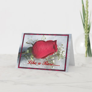 Tarjeta Festiva Como un personalizar de Rose