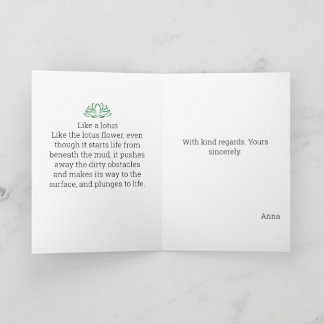 Tarjeta Festiva Como un regalo personalizado de pintura de color d