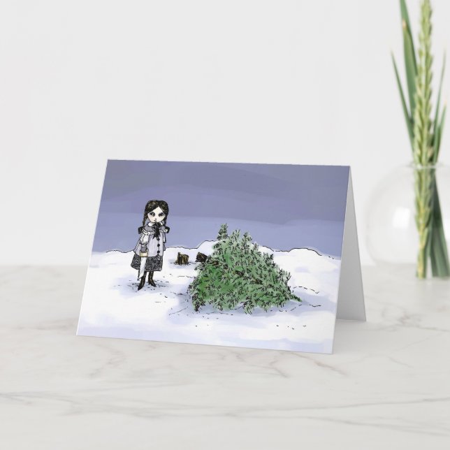 Tarjeta Festiva Cómo vender el árbol de vacaciones (Anverso)