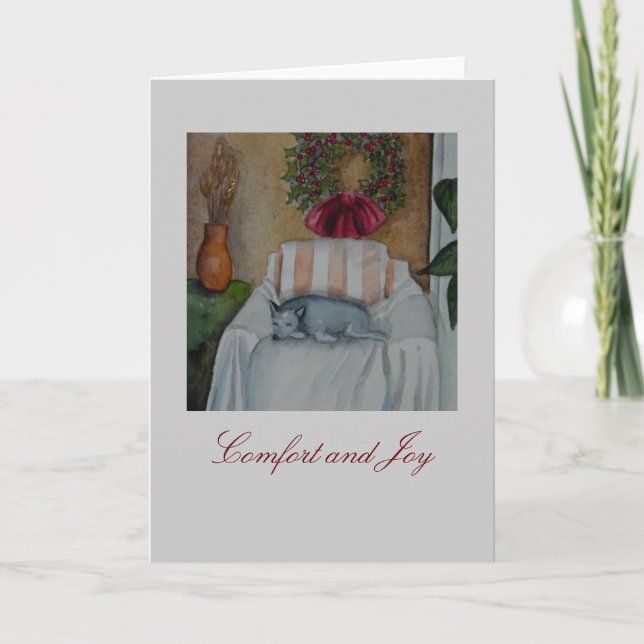 Tarjeta Festiva Comodidad y alegría (Anverso)