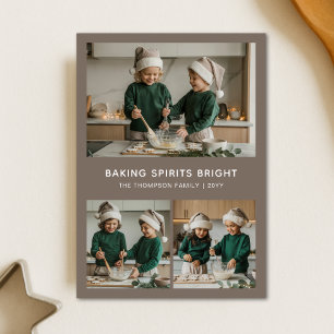 Tarjeta Festiva Cómodo hormigueo de los espíritus Brillantes Navid