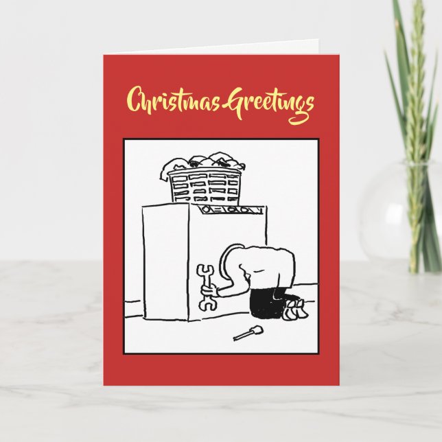 Tarjeta Festiva Compañía de equipos eléctricos de cocina (Anverso)