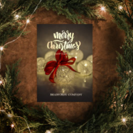 Tarjeta Festiva Compañía de Navidades de Navidades, Red Bow