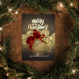 Tarjeta Festiva Compañía de Navidades de Navidades, Red Bow