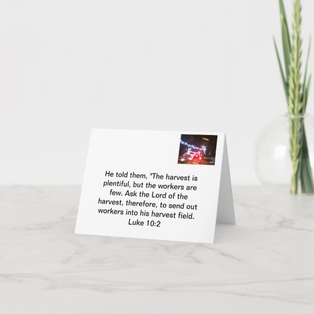 Tarjeta Festiva Comparta el evangelio (Anverso)