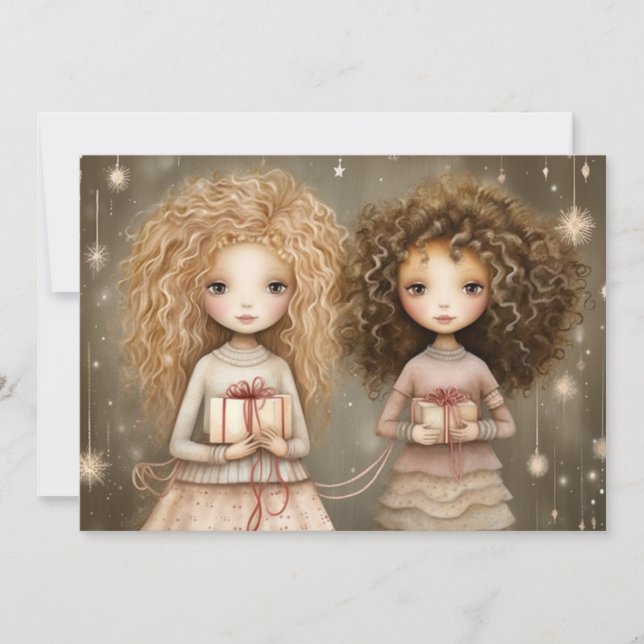 Tarjeta Festiva Compartiendo la magia de las fiestas: Navidades de (Anverso)