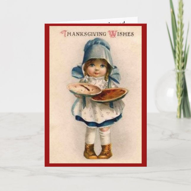 Tarjeta Festiva Compartir Acción de Gracias (Anverso)