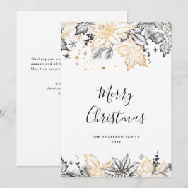 Tarjeta Festiva Composición de Navidades Neutrales Minimalistas de