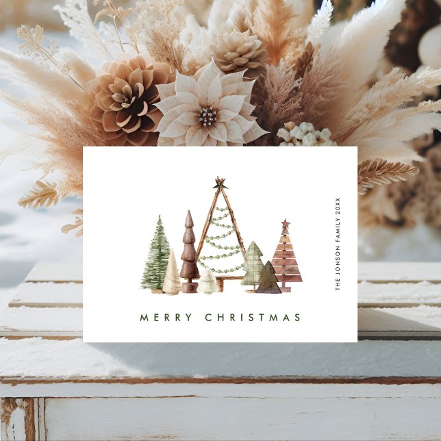 Tarjeta Festiva Composición de Navidades Neutrales Minimalistas de (Subido por el creador)