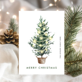 Tarjeta Festiva Composición de Navidades Neutrales Minimalistas de