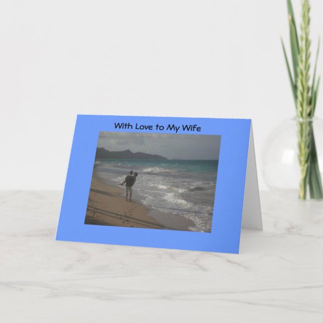 Tarjeta Festiva Con amor a mi esposa (Anverso)