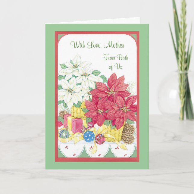 Tarjeta Festiva Con amor, madre nosotros dos (Anverso)