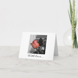 Tarjeta Festiva Con amor Notecard