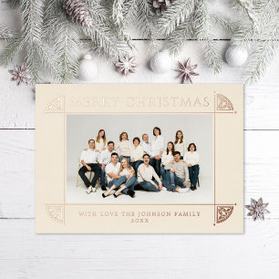 TARJETA FESTIVA CON RELIEVE METALIZADO