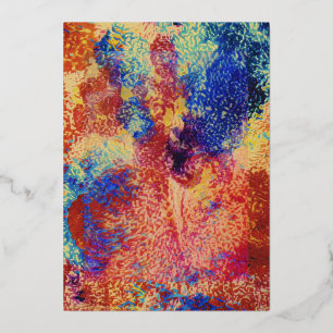 TARJETA FESTIVA CON RELIEVE METALIZADO