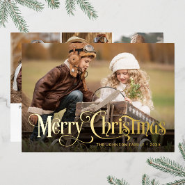 Tarjeta Festiva Con Relieve Metalizado 4 FOTOS Sencillamente Elegantes Navidades Sparkle