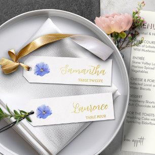 Tarjeta Festiva Con Relieve Metalizado 8 Boda Invitado Relieve metalizado dorado Azul Flo