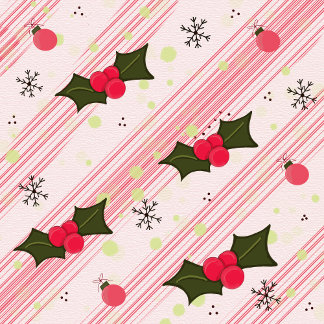 Tarjeta Festiva Con Relieve Metalizado Acebo de Sionna 