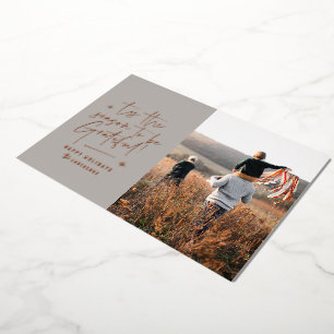 Tarjeta Festiva Con Relieve Metalizado Agradecido agradecido moderno minimalista letra el