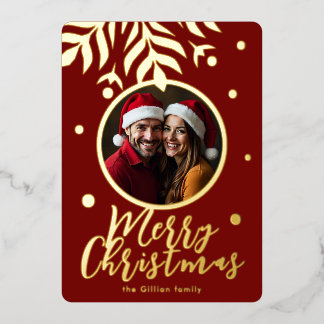 Tarjeta Festiva Con Relieve Metalizado alegres Navidades