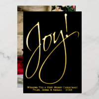 ¡Alegría! Navidades minimalistas Gold y Black Phot