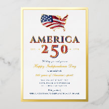America 250 Map Semiquincentennial Patriotic Blue