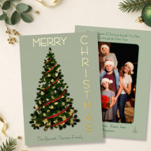Árbol Mínimo Feliz Navidad Foto Jade y Oro