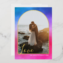 Arco Pintado de Rosa y Azul Vertical Real Escritur