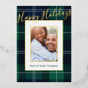 Tarjeta Festiva Con Relieve Metalizado Así que Planté fotos de fotos Felices Fiestas