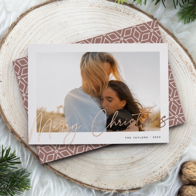 Tarjeta Festiva Con Relieve Metalizado Autografo | Fotos horizontales de navidad (Subido por el creador)