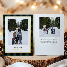 Búfalo verde moderno Navidad dos fotos