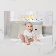 Caligrafía de regocijo elegante personalizada