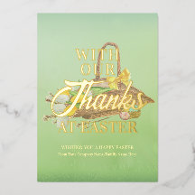 Cesta de Flores de Semana Santa Verde Gracias Nego