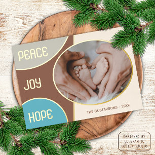 Tarjeta Festiva Con Relieve Metalizado Clásica temporada moderna Saludos Relieve metaliza