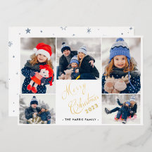 Collage de 5 fotos de Feliz Navidad 