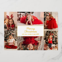Collage de fotos Gold Six Pictures Feliz Navidad
